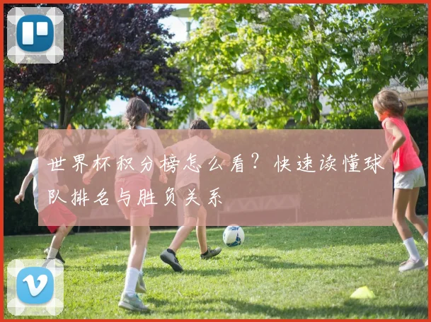 世界杯积分榜怎么看？快速读懂球队排名与胜负关系